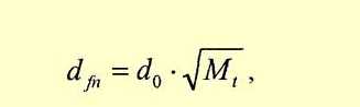 A fórmula para calcular a profundidade de congelamento
