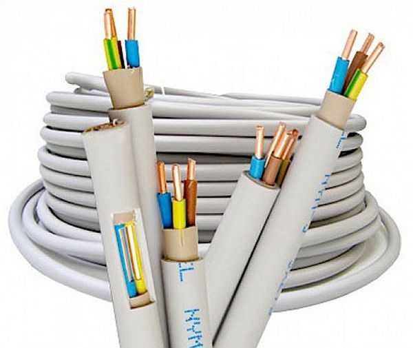 Una dintre opțiunile pentru cablul electric triplu izolat (NYM)