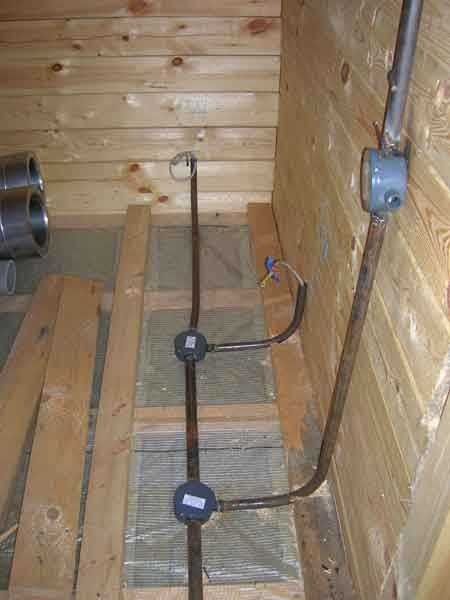 Concealed wiring must be laid in pipes or metal corrugation