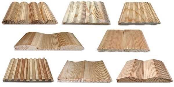 Завршна обрада дрвене куће изнутра такође се може направити облогом са нестандардним профилом