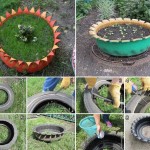 Como fazer um jardim de flores com um pneu