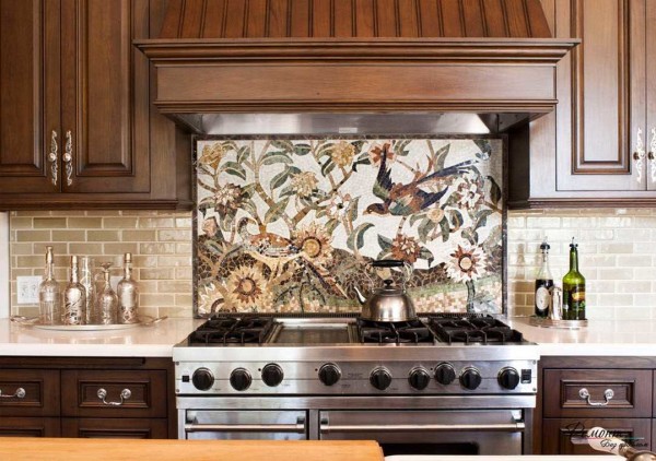 Komposittforkle til kjøkkenet - fra fliser og mosaikker