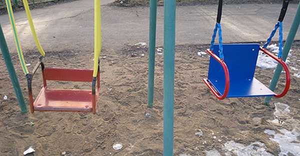 How to protect children's hands in a chain swing