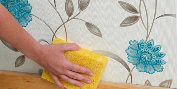 Tidak semua kertas dinding boleh dicuci. Sebilangan - hanya lap dengan kain lembut kering atau span