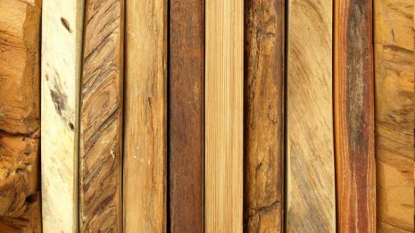 Así es como se ve una madera normal.