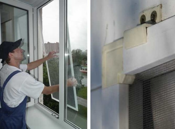 Installera en myggstack i ett fönster