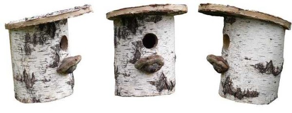 Дуплианка - кућица за птице од балвана