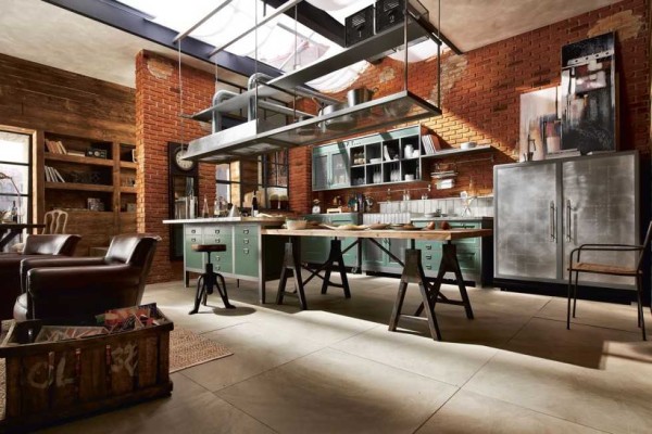 Кухня в стил таванско помещение