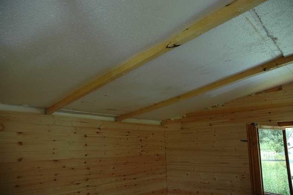 Coibentazione del soffitto a shed
