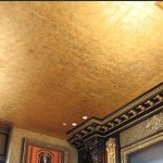 Ouro para interiores luxuosos em estilo clássico