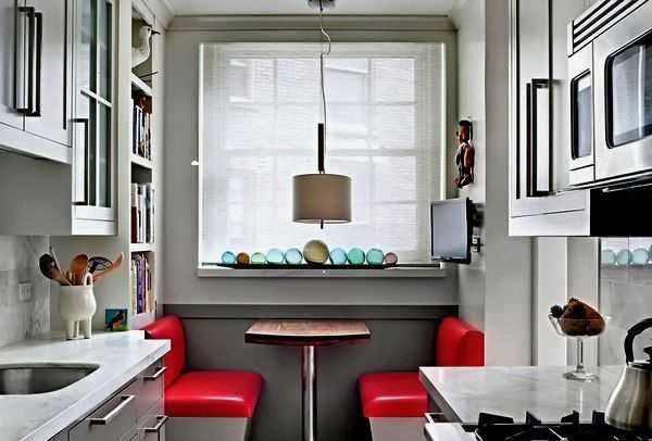 Take out the dining area to the end - under the window