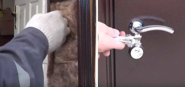 การเตรียมประตูเหล็กสำหรับการติดตั้ง: ตรวจสอบการทำงานของล็อคหุ้มฉนวนกล่องด้วยขนแร่
