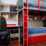 Một trong những phương án sử dụng hợp lý không gian trong phòng trẻ nhỏ cho hai bé trai
