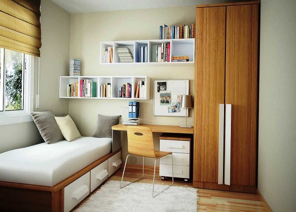 Оптимално коришћење слободног простора главни је мото дизајна малих соба