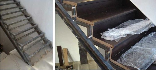 Cầu thang kim loại trên kosoura
