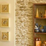 Гипсани украсни камен у комбинацији са гипсаном плочом у ходнику - оријентални стил