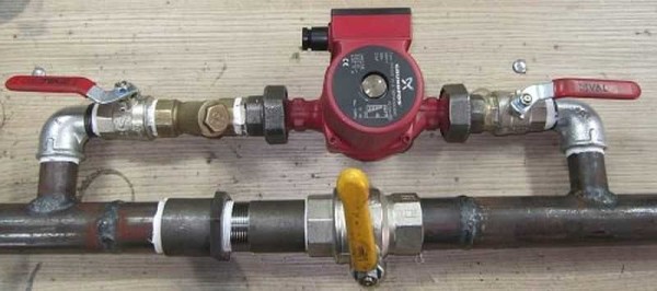 Instalarea unei pompe de circulație cu bypass