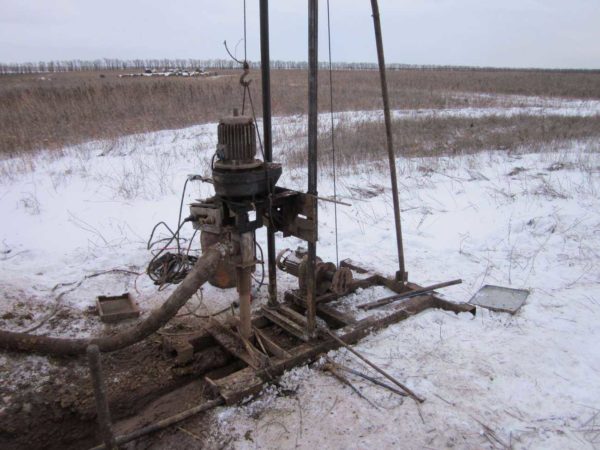 Homemade drilling rig