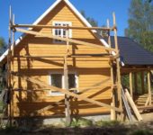 DIY-byggnadsställningar av trä kan tillverkas på ett par dagar