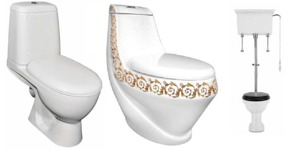 Tipos de cisternas para vasos sanitários de chão