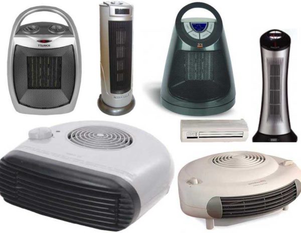 Ventiliatorių šildytuvai - skirtingi modeliai, paskirtis, galia