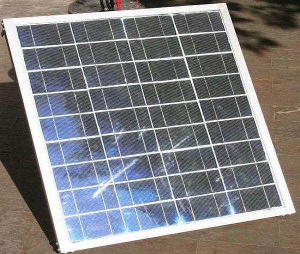 Detta är ett färdigt solbatteri