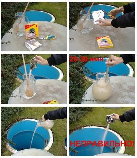 שיטת שימוש בחיידקי בור מים בצורת אבקה