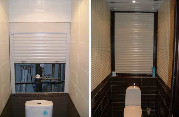 Тоалетни ролетни щори могат да покриват само част от стената