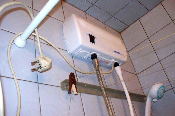 Una de les opcions d’instal·lació a la dutxa