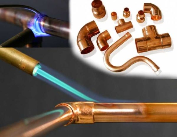 Acoplamentos para brasagem de tubos de cobre