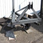 Two-body homemade plow for a mini tractor