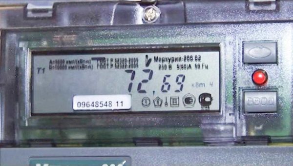 Exempel på indikationer på en elektronisk räknare