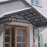 Cold-forged porch canopy