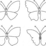 Можете сами да нарисувате декоративни пеперуди, можете да намерите изображението във всяка книга