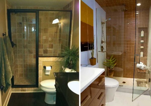 Economisiți spațiu cu o cabină de duș cu o tavă de gresie