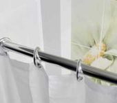 Batang tirai keluli tahan karat untuk bilik mandi atau pancuran mandian