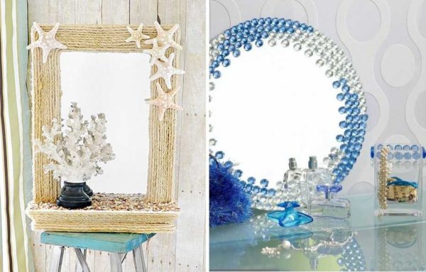 DIY διακόσμηση καθρέφτη μπορεί να γίνει για οποιοδήποτε στυλ