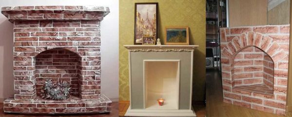 What can be a fireplace made of cardboard