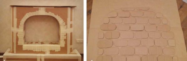 Le processus de fabrication d'une cheminée en carton