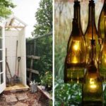 מלאכה שימושית לגינה ולקוטג 'יכולה להתבצע גם מחלונות / דלתות ישנים ובקבוקי זכוכית.