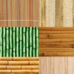 Verschillende soorten rieten bamboe wandpanelen