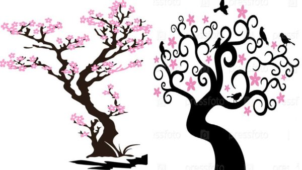 Árvores florescendo - um símbolo da primavera e da eternidade