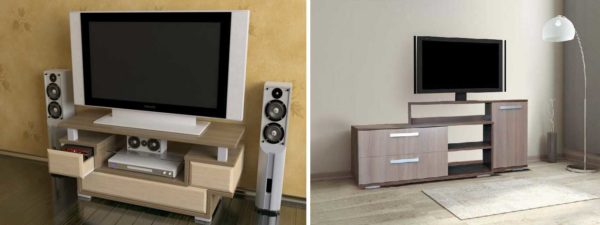 Els mobles de televisió d’alçada mitjana poden ser de qualsevol estil