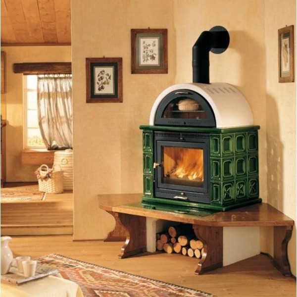 Um recuperador de calor para uma residência de verão e uma casa com revestimento de cerâmica não só parece bom, mas você não vai se queimar com isso