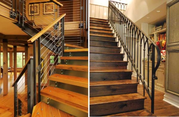 A maioria das escadas de uma casa particular é feita de vários materiais.