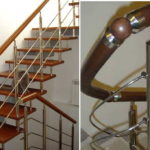 Escadas de metal com grades de plástico são uma das opções mais práticas e duráveis