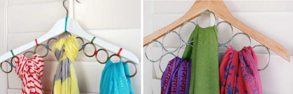Idees per a la llar: com guardar bufandes