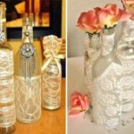 Vanliga flaskor gör underbara vaser