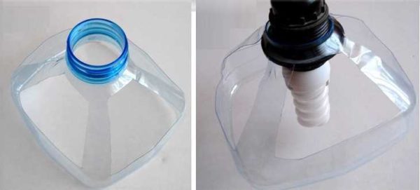 Плафон от пластмасови бутилки