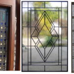 Padrões geométricos no vidro da janela - elegante e atemporal